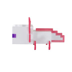 Detalj av LED-bordlampe Axolotl med oppladbart batteri Minecraft