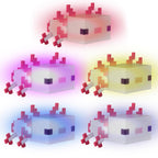 LED-bordlampe Axolotl med oppladbart batteri Minecraft sideview