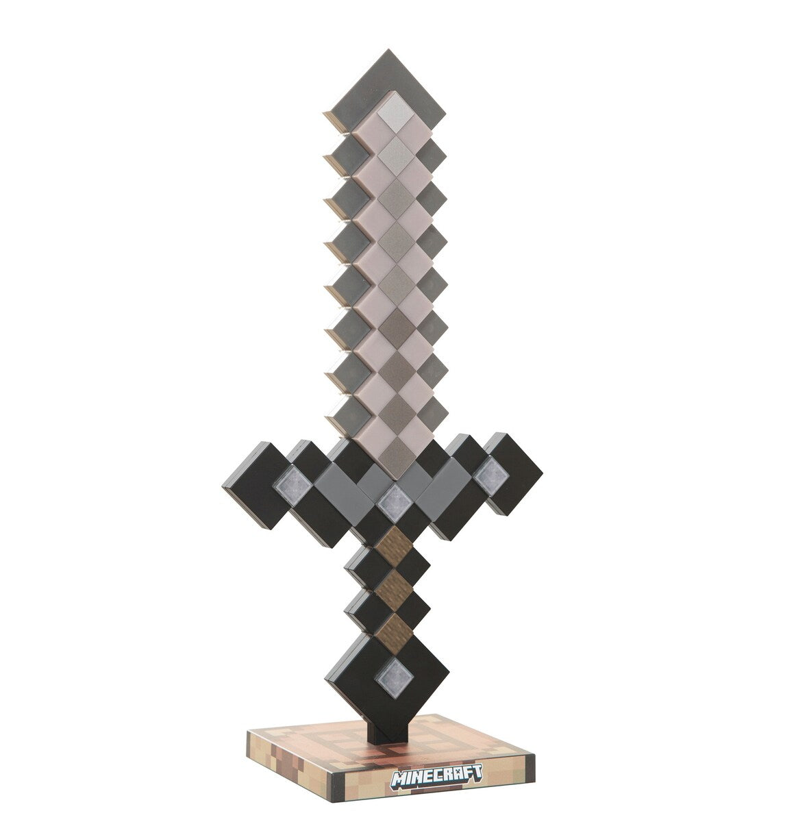 Detalj av LED-bordlampe Netherite med oppladbart batteri Minecraft