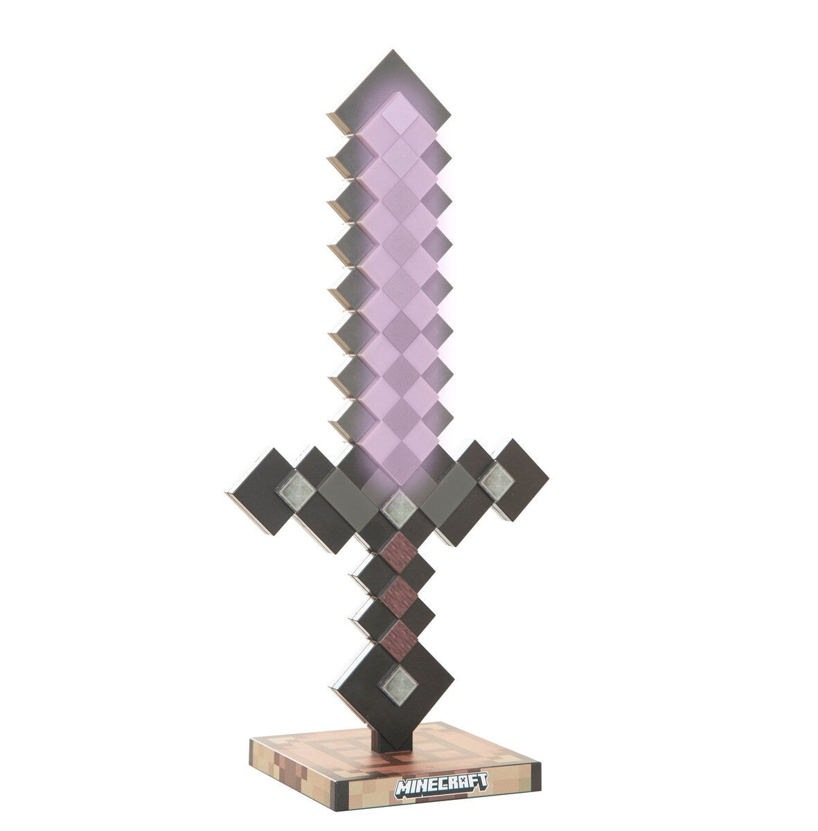 Montert LED-bordlampe Netherite med oppladbart batteri Minecraft i rom