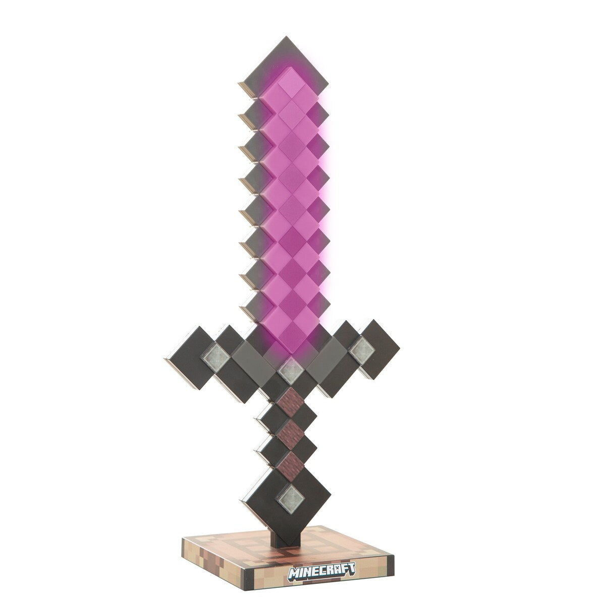 LED-bordlampe Netherite med oppladbart batteri Minecraft med USB-C ladekabel