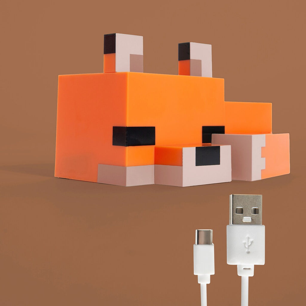 LED-bordlampe revungebaby med oppladbart batteri Minecraft montert