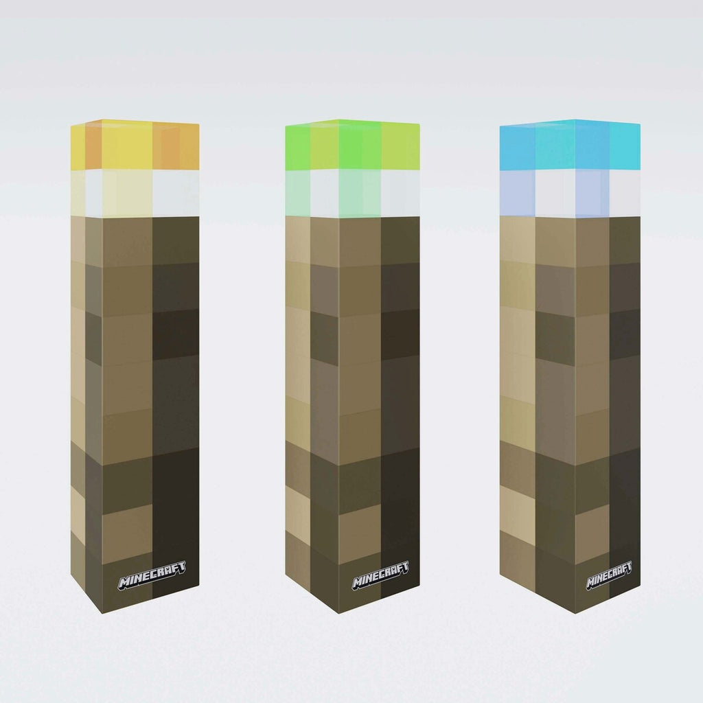 LED-fakkellampe med veggfeste og oppladbart batteri Minecraft belysning