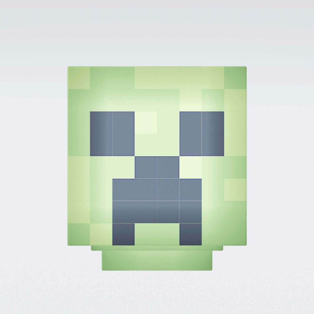 LED-lampe Creeper med oppladbart batteri Minecraft sideprofil