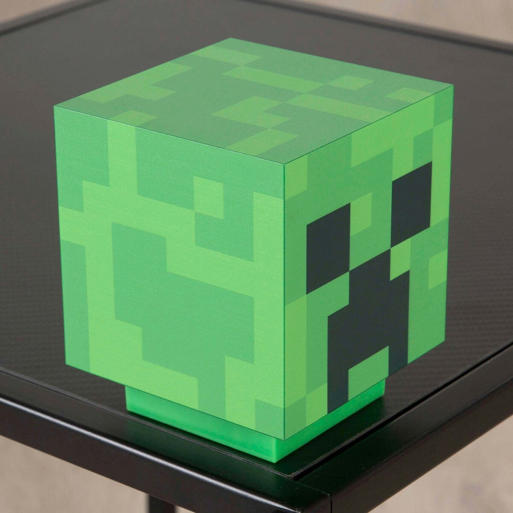 Montert LED-lampe Creeper med oppladbart batteri Minecraft i rom