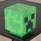 Montert LED-lampe Creeper med oppladbart batteri Minecraft i rom