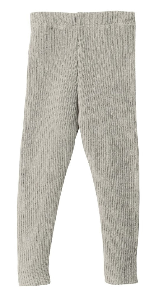 leggings i okologisk merinoull str 86 92 gra - disana forfra