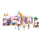 Bakside av LEGO® Friends enhjørning-drømmekafé 42684 med detaljert café