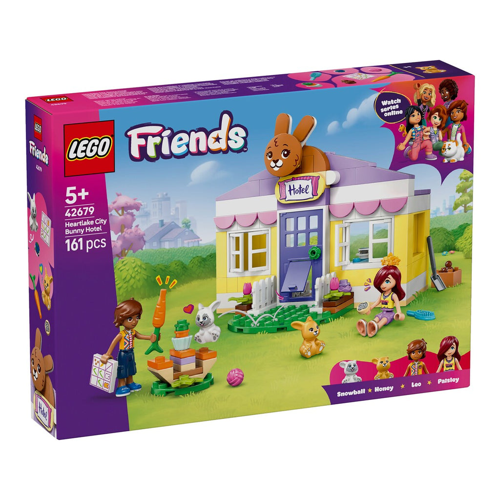 LEGO® Friends Heartlake City kaninhotell forfra med figurer og kaniner