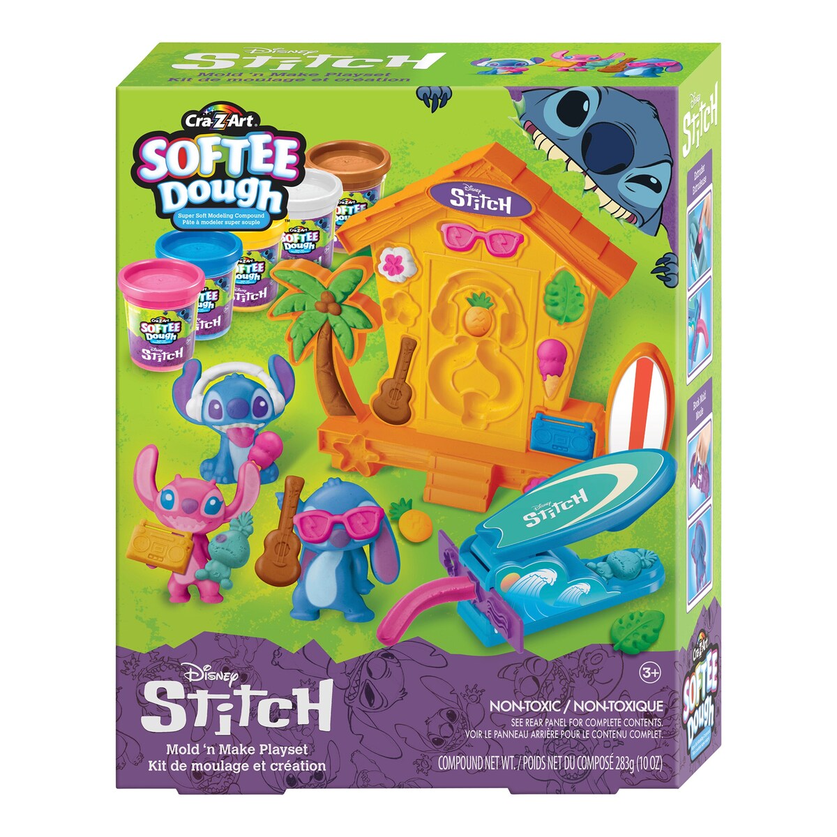 Leiresett Disney Stitch med 5 farger foran
