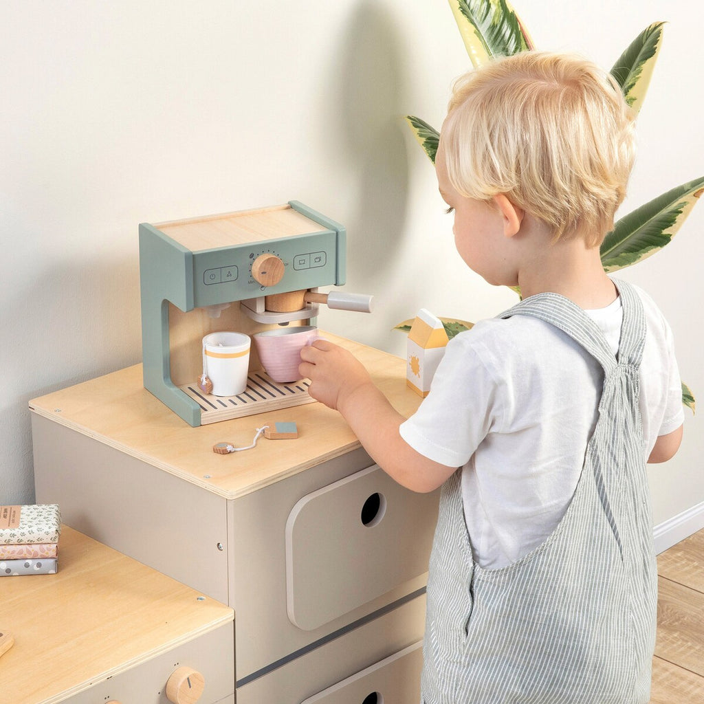 Montert leke-kaffemaskin Coffea med tilbehør