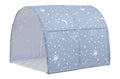 Leke- og sengetunnel for barneseng 90x200 cm polyester forfra