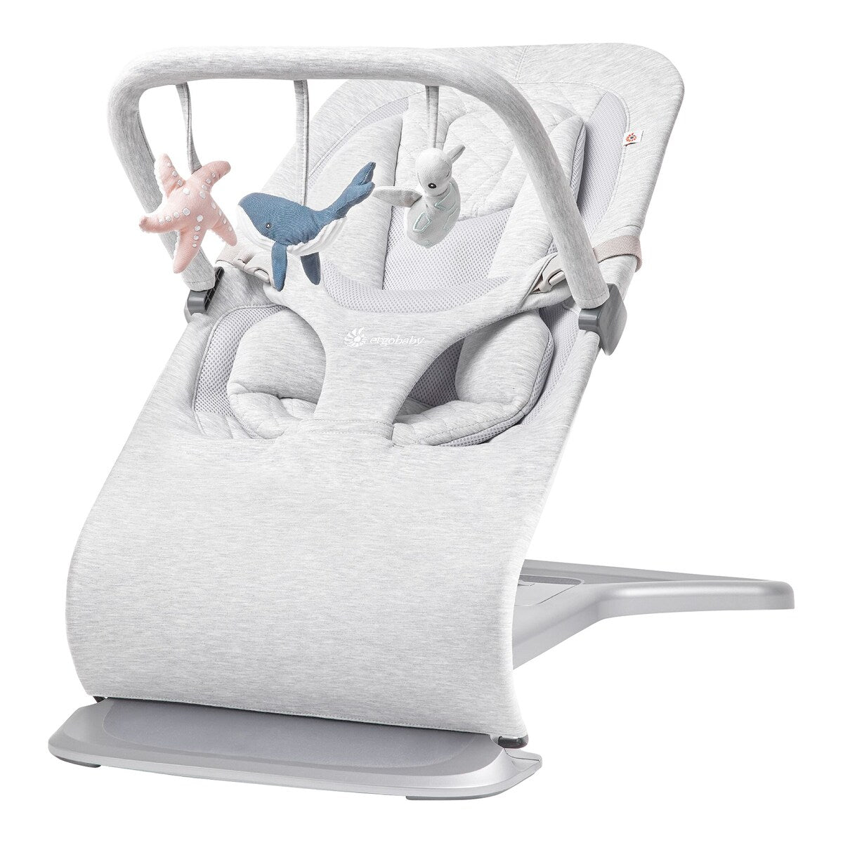 Havskilpadde med knitrende folie på lekebue for babyvipp Evolve 3-in-1