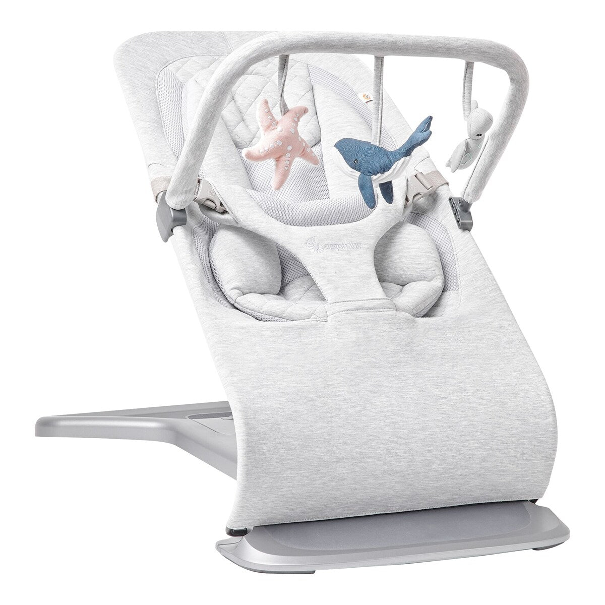 Montert lekebue for babyvipp Evolve 3-in-1 med 3 figurer på babyvipp