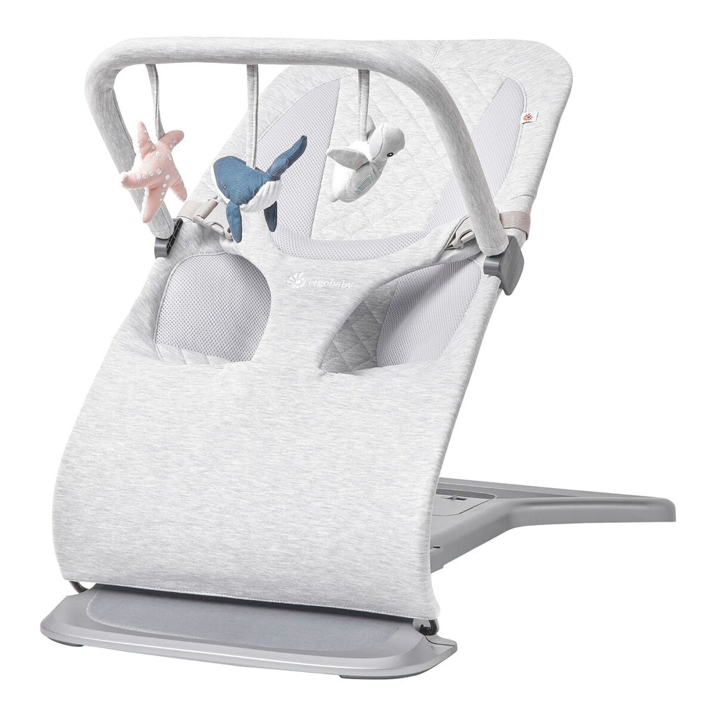 Lekebue for babyvipp Evolve 3-in-1 med 3 figurer sett fra siden
