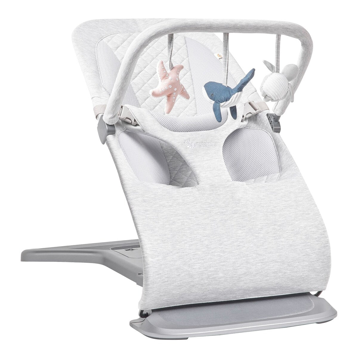 Visning av aluminiumramme på lekebue for babyvipp Evolve 3-in-1