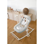 Bakside av Lekebue for babyvipp Up&Down+ med 3 hengende figurer