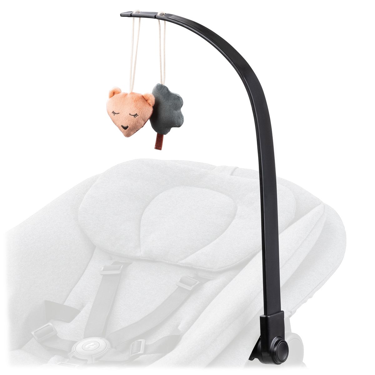Forside av Lekebue med rangle for Highchair Bouncer, Bear - Hauck