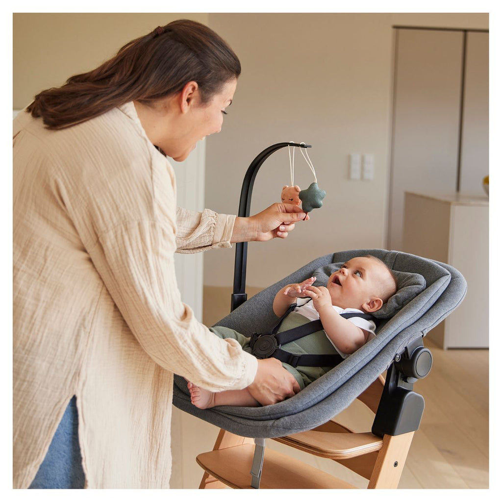 Avtakbare plüsjfigurer på Lekebue med rangle for Highchair Bouncer, Bear - Hauck