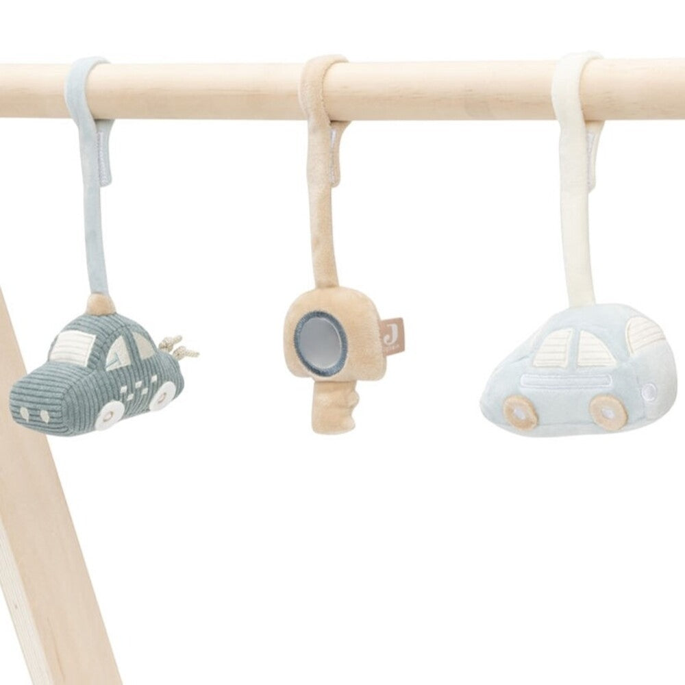 Lekebue-leker On The Go med 3 hengende figurer forfra