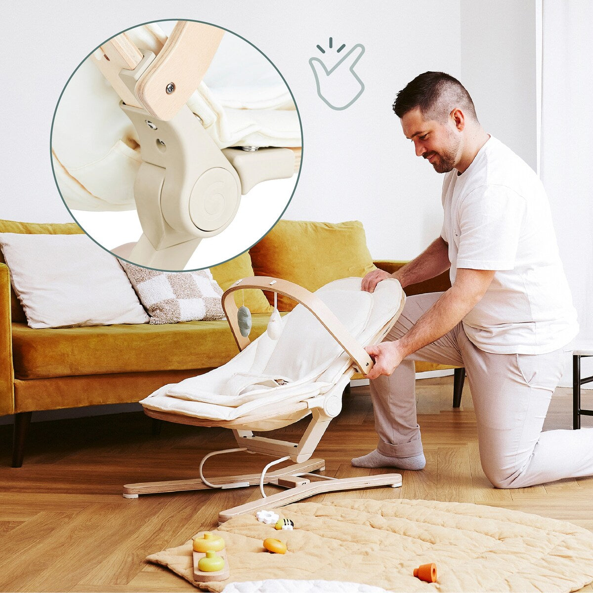 Lekebue Swoon Flow hengeleker med knitrepapir