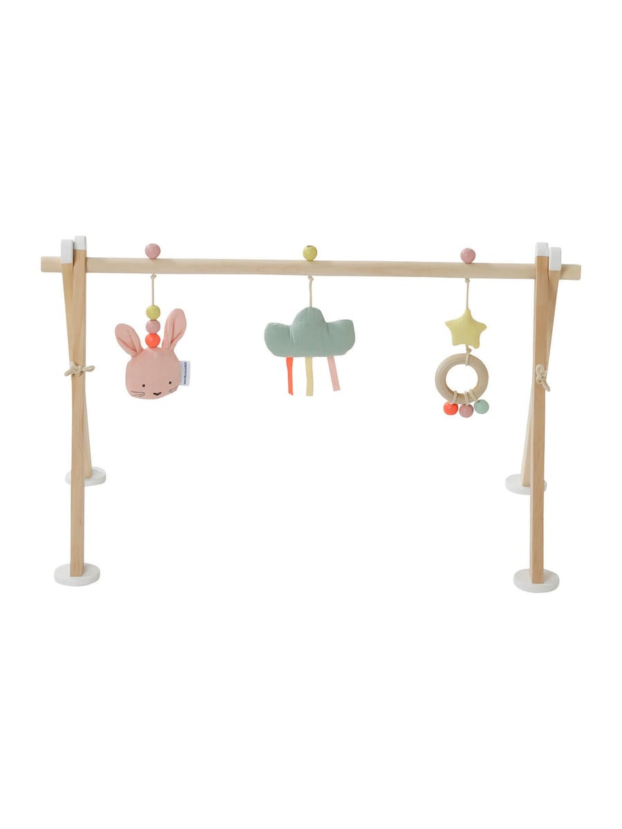 Lekebue i tre FSC® med gripeleker 65x51,5 cm bakside
