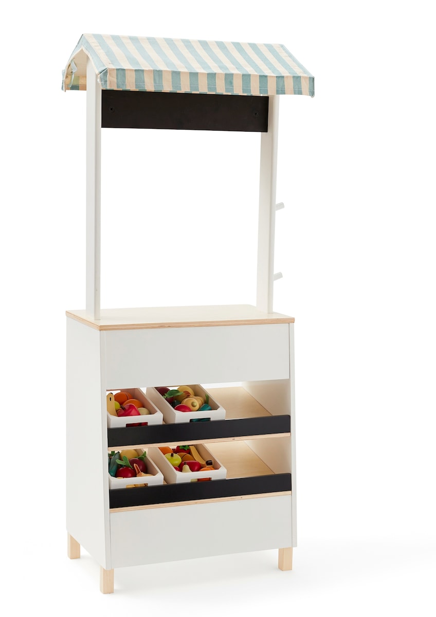 Lekebutikk Bistro kryssfiner/MDF 29x46x118 cm bakside
