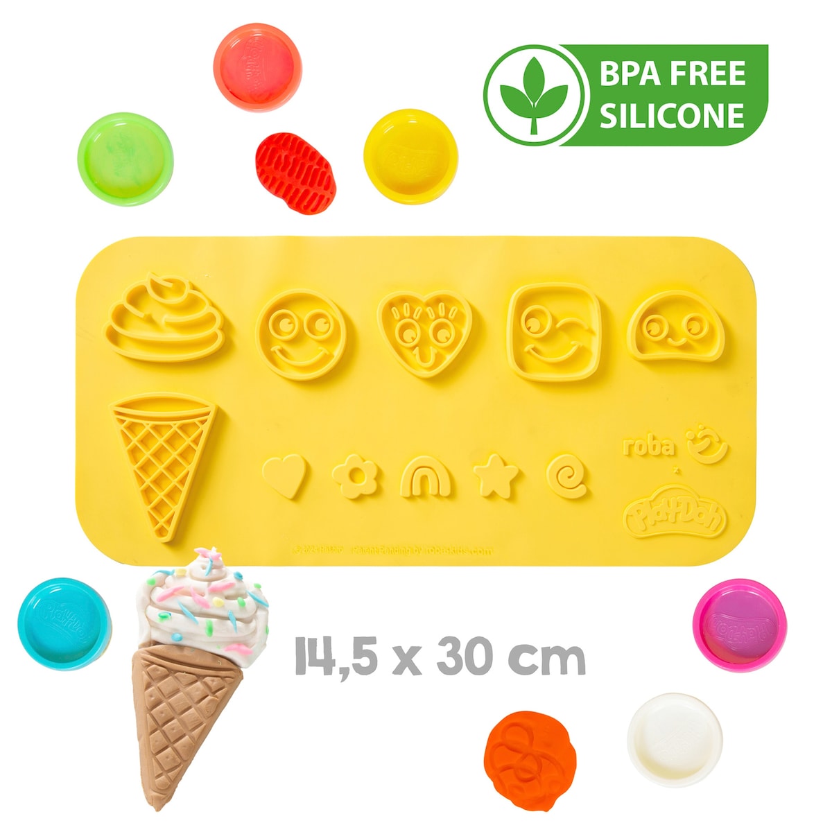 Montert lekebutikk roba x Play-Doh med tilbehør