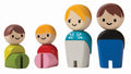 Lekefigurer familie i gummitreverk 5,8 cm PlanToys for barn