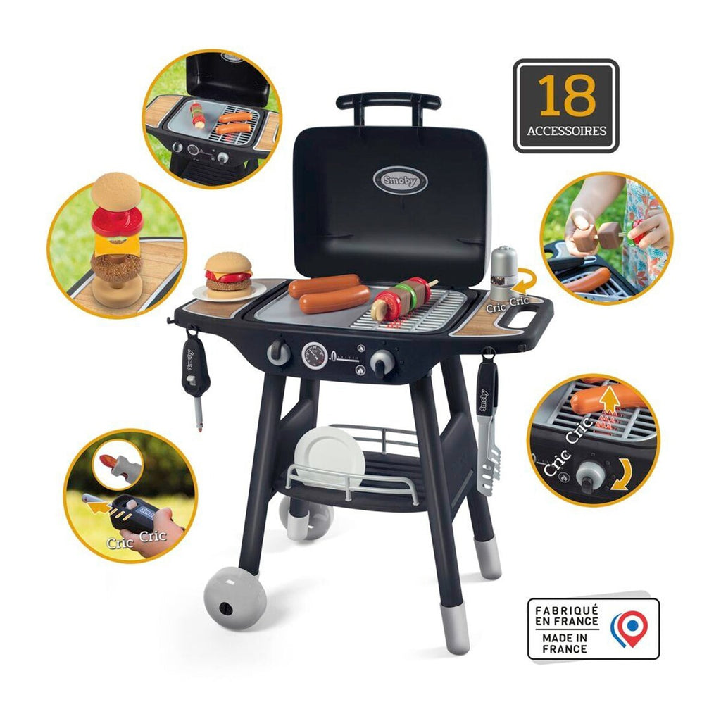 Lekegrill Barbecue med 18 tilbehorsdeler bakside