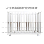 Lekegrind 100x75 cm Sternenzauber grå med polstret innlegg detalj