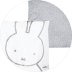 Lekegrind 6-kantet Miffy hvitlakkert tre med innlegg detalj