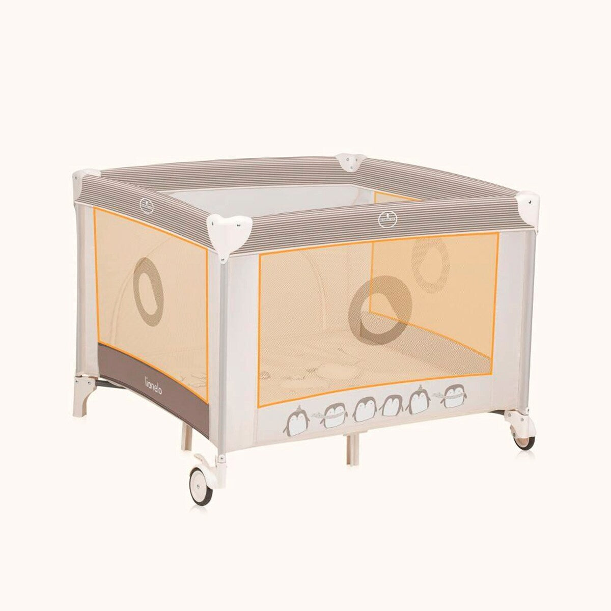 Lekegrind Bonnie 100x96 cm med madrass bakside