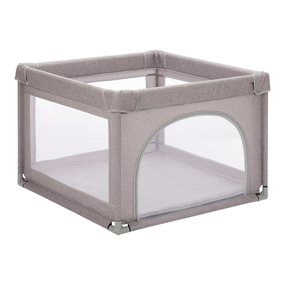 Lekegrind Mia 95x95 cm med polstret bunn fra Fillikid forfra