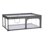 Lekegrind Rio XL med glidelås 180x120x68 cm grå bakside
