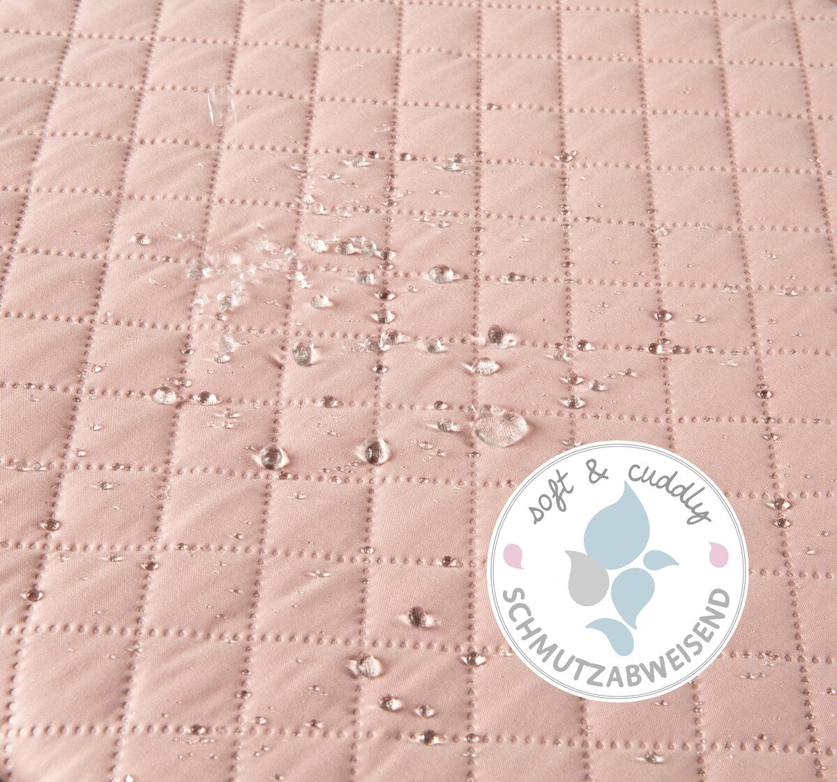 Lekegrindinnlegg roba Style rosa vaskbar tekstil