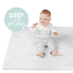 Montert lekegrindmadrass rektangulær safe asleep® AIR i lekegrind