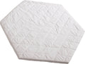 Lekegrindmadrass sekskantet 114x99 cm med PU-skumkjerne forfra