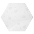Lekegrindmadrass Air 6-kantet 114x99x4 cm allergivennlig forfra