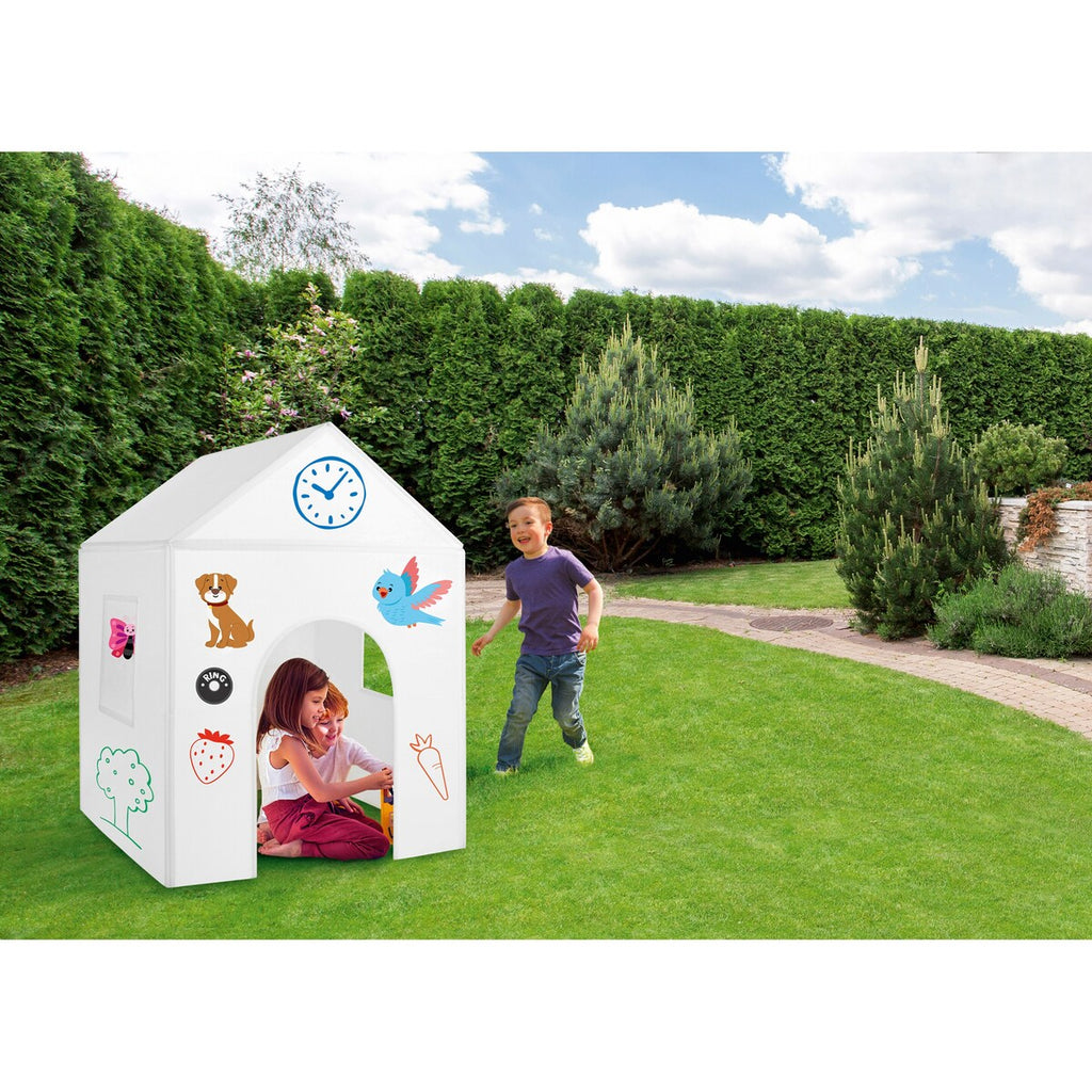 Lekehaus byggesett 3-deler 80x80x110 cm detalj av klettsystem