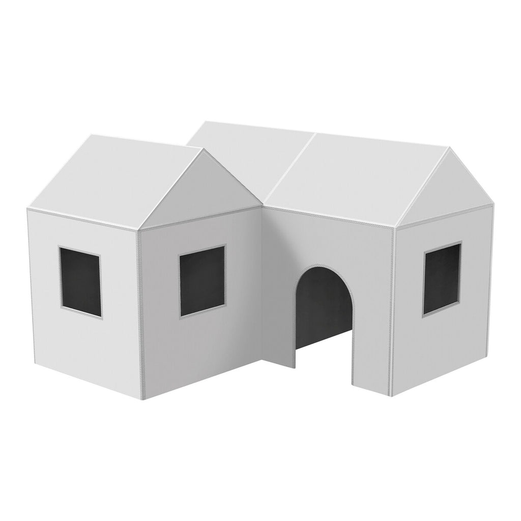 Lekehaus byggesett 3-deler 80x80x110 cm foran
