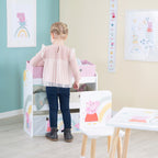 Lekehylle Peppa Pig for barnerommet montert i barnerom