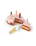 Lekekake i tre med serveringsfat 18,5 cm Kids Hub forfra
