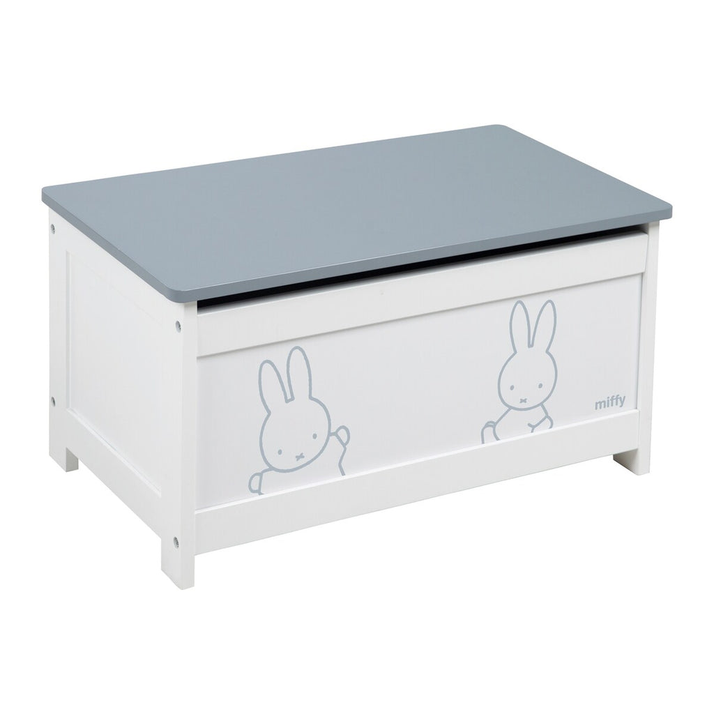 Lekekiste Miffy med sittebenk i MDF forfra