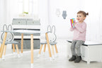 Lekekiste Miffy med sittebenk og stabil konstruksjon