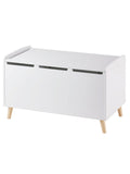 Lekekiste XL KONFETTI i MDF 90x50x51,5 cm hvit forfra