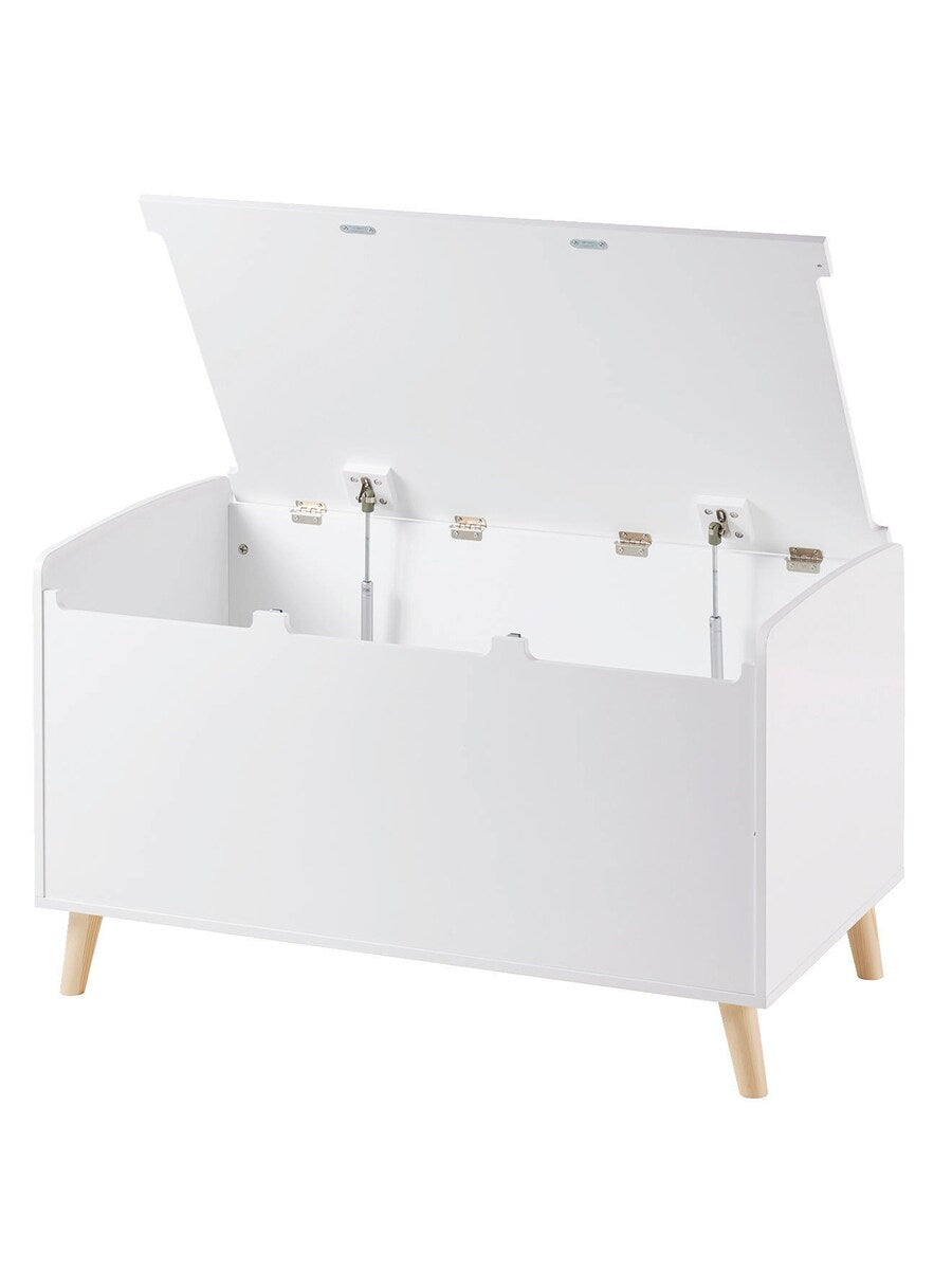 Bakside av Lekekiste XL KONFETTI i MDF 90x50x51,5 cm hvit