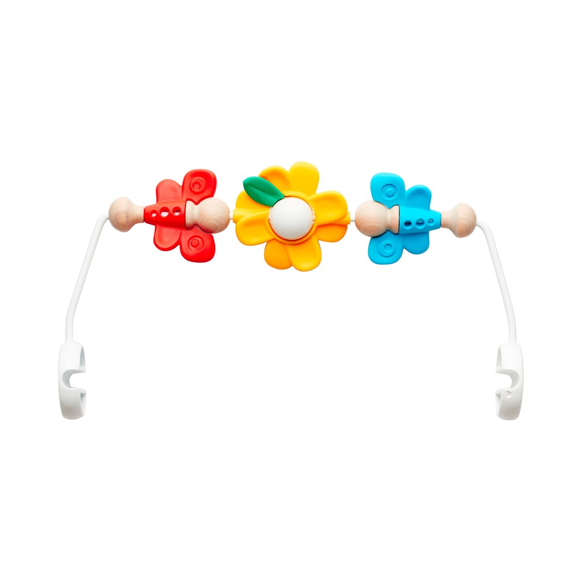 Lekekjede for babyvipp med trefigurer fra fødsel BabyBjörn forfra