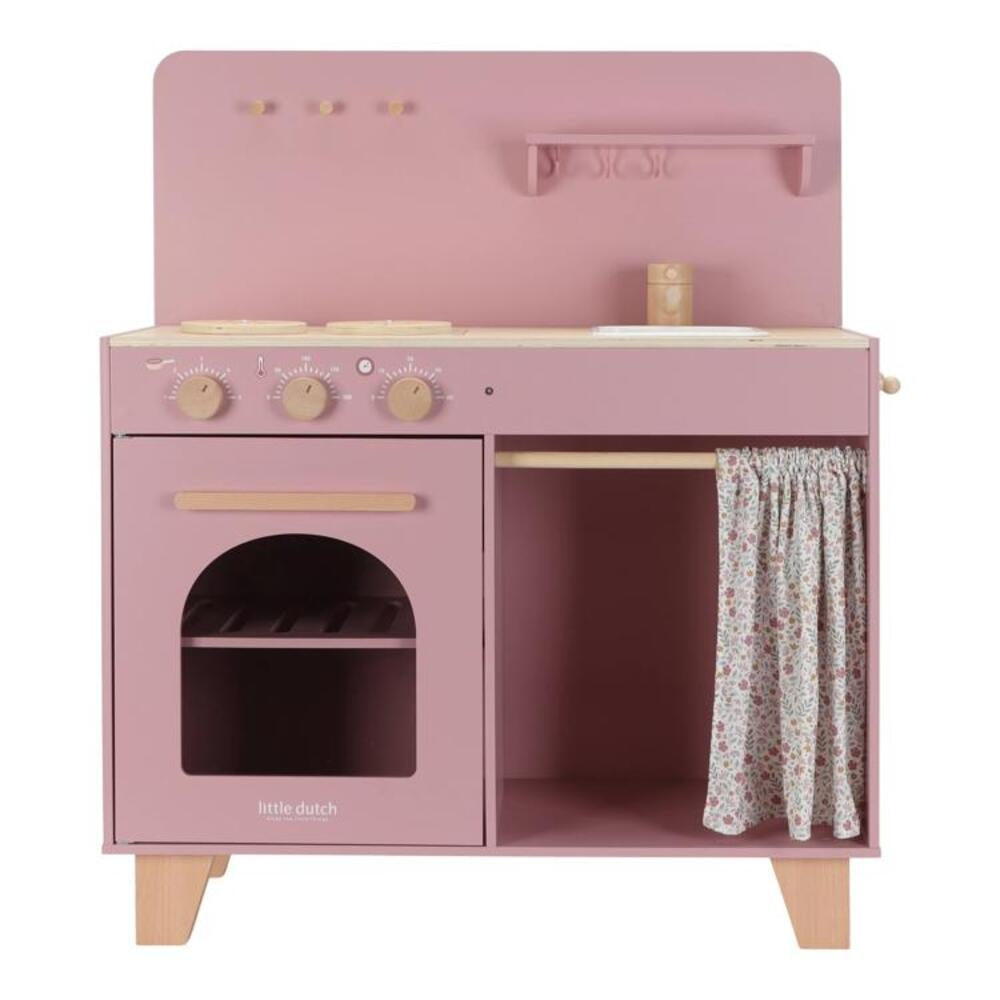 Lekekjøkken i tre, rosa - Little Dutch for barn med tilbehør