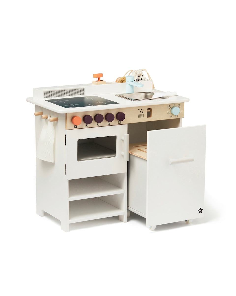 Bakside av lekekjøkken med oppvaskmaskin 60x34x58 cm MDF Kids Concept